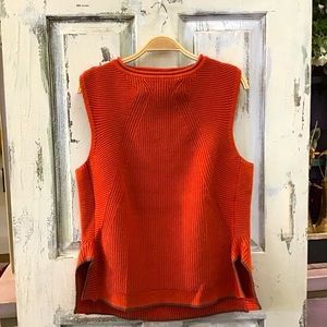 New Rust Knit Sweater Vest
